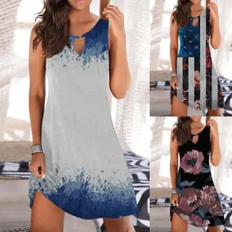 Lässige Kleider Frauenkleid knielange ärmellose sexy elegante Boho Strandhalter für Frauen Frauen Kleidung Vestidos