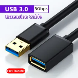 Akcesoria USB 3.0 Kabel przedłużacz Kobieta do mężczyzn USB Szybki kabel transferowy do laptopa telewizora kamera flash dysk flash USB 3.0 Przedłużacza przedłużacza