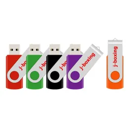 محركات Jboxing 5pcs USB 2.0 فلاش محرك أقراص فلاش 1 جيجابايت 360 درجة التصميم الإبهام محرك أقراص لجهاز Macbook Sewing Machine ملون