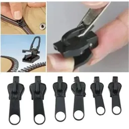 Nuovo kit di riparazione con cerniera da 6 pezzi con cerniera Sostituzione Kit Slider Slider Slider Rescue Instant Zipper per giacche cappotti BootsZipper Pull