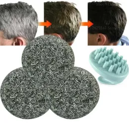 Shampoos Gray Hair Coverage Soap for Men Women Natural Grey Hair Removal Soap Gray Hair Reverse Bar with Comb Products