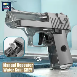 Gun Toys Eagle of the Glock Desert Manual Ground Water Pordedoble Portable Summer Beach strzelając pistolet Fight For Children Chłopcy Gra dla dorosłych2404