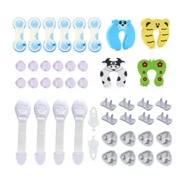 Blazer 44pcs Baby Schubladen Sicherheitsschloss Set Power Socket Cover Kit Haushalts Kinderstopper Wache Set