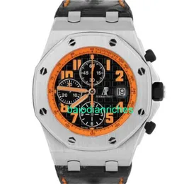 AP herrklocka Automatiska klockor Audemar Pigue Royal Oak Sea Volcano Orange Steel 26170st FN1P