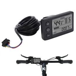 Akcesoria elektryczne rowerowe desca rozdzielcza LCD Wyświetlacz rowerowy Wyświetlacz LCD Miernik 24 V 36V 48V SCOTER Panel sterowania z SM/Wodoodpornym wtyczką