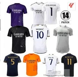 S-2XL Bellingham Vini Jr Futbol Formaları 24 25 Rodrygo Real Madrids Camavinga Futbol Gömlek 2024 ARDA GULER MODRIC Dördüncü 4. Hayranlar Versiyon Erkek Tekdüze Fan Yaz