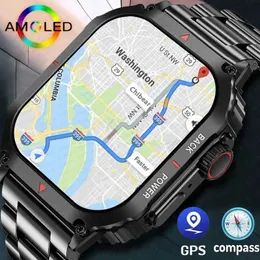 Bilek saatleri 2024 Huawei için yeni Huawei Xiaomi Smart Watch Mens GPS Sports Fitness Tracker IP68 Su Geçirmez NFC Bluetooth Çağrı Akıllı Swatches Kadınlar 240423