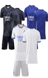2122 Mens Tracksuits Madrid Home Training Football Jersey Suit Kids Soccer Uniform6136426