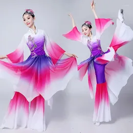 Stage Wear Classical Performance Kostium żeńska dorosła fan parasol yangko sukienka chińska folk