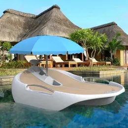 Camp Furniture Beach Sea Outdoor Plastic Sunsing Tanning Bed Pool Lounge Stol Floating Cabana med kudde