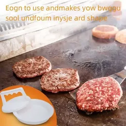 2024 Hamburger Maker Makine Yuvarlak Şekli Burger Press Beef Meet Aracı Barbekü Grill Mutfak Aksesuarları İçin Yapışmaz Patty Maker Kalıp