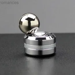 Decompression Toy Adult Desktop Stress Relief Metal Fidget Toy Decompression Hypnosis Rotary Gyro Fingertip Toy Kinetic Round Spinner Kids Gift d240424
