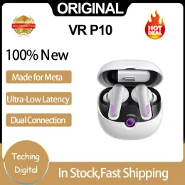 Kopfhörer Original VR P10 Wireless Gaming Earphone 30 ms niedriger Latenz Earbud Dual Connection Dongle für Meta, Oculus, Quest 2, VR, PS5, Switch