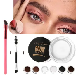 Enhancer Multifunktions Augenbrauenbürste mit 6 Farben Augenbrauen Creme Natural Concealer Square Eye Brow Make -up Pinsel für Frauen Augenbrauen Gel