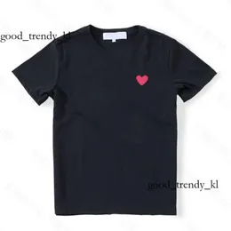 놀이 디자이너 티셔츠 남성 T 셔츠 유럽계 미국인 인기있는 작은 빨간 심장 인쇄 tshirts 남자 여자 커플 티셔츠 magliette 231