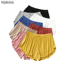 Shorts femminile 2024 Nuovo Modio High Womens Casual Casual Cash G Summer Solid Elastic Outdoor Home Furnishing H240424