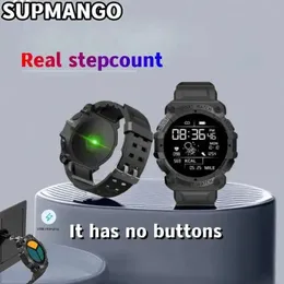 Wristwatches B33 Real Stepcount Smart Watch Step Multi Function Step Connected Smart Watch للرجال والنساء المناسبين لـ Android 240423