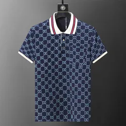 2024Summer Clothes Luxury Designer Polo Shirts Men Casual Polo Fashion Snake Bee Print Embroidery T Shirt High Street Mens Polos Size M-3XL 09