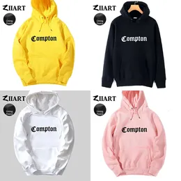 Compton Man Hoodie Letter Hoodies 스웨트 셔츠 풀오버 유니스석 남성 남성 탑 소년 남자 양털 겨울 옷 고딕 양식 힙합 랩 Ziiart 201020 S