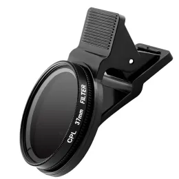 Filtreler Ultrathin CPL 37mm Cep Telefonu Polarize Lens Akıllı Telefon Kamerası için Yansıtıcı ND Filtre Mobil için Polarize Len