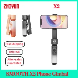 Gimbals Zhiyun Smooth X2 Gimbal Stabilizer para smartphones xiaomi redmi huawei iphone samsung handheld estabilizador selfie stick gimbal