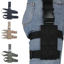 Holsters Universal Drop Leg Holster Thigh Platform Tactical Molle Gun Hollest for Hunting Paintball 패널 조절 가능한 Molle 스트랩