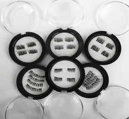 4pcs Conjunto de olhos magnéticos cílios 3d cílios de vison cílios falsos cílios de ímãs Extensões 3D Extensões de cílios magnéticos Eyelashes Eye Make1436504