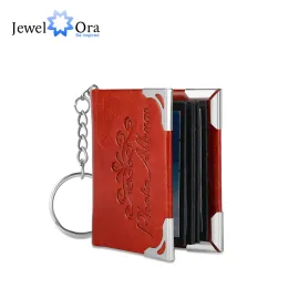 Ketten juwelora maßgeschneiderte Mini -Fotoalbum Keychains für Damen Personalisierte Keyrings für Frauen Day Geschenke Mode Schmuck