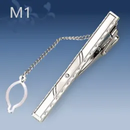 Clips Novo Design Clipe de gravata de metal para homens Calha de casamentos Trecy Clasp Gentleman Ties Bar Crystal Tie Pin For Men Acessórios Jóias