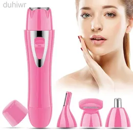 Epilator Facial Epilator 4-in-1Razor Face Lady Pain-Free Portable Epilator Waterproof Facial Can Be Used for Armpit Chin and Whole Body d240424