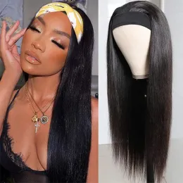 Perücken Stirnband -Perücken für Frauen Straight Human Hair Perücken 22 Zoll Glueless Perücke Langes brasilianisches Haar Stirnband -Perücken auf die schwarzen Perücken