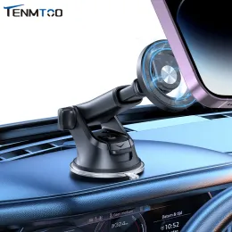 스탠드 Tenmtoo for magsafe car phone holder iPhone과 호환되는 자동차 대시 보드 홀더 14 13 12 Xiaomi 휴대 전화.