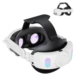 Glasögon VR Elite Head Rem för Meta Quest 3 VR -headset 6000mAh Rechargable Battery Head Rem för Meta Quest3 VR -tillbehör