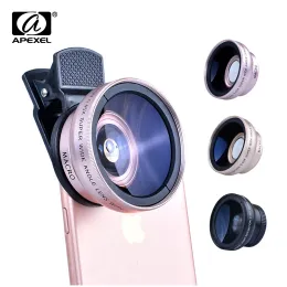 مرشحات 50pcs/lot 37mm 0.45x عريض Super و 12.5x Super Macro Lens لـ iPhone 7 Plus 6S Samsung S7 S6 Note 4 Camera Lens Kit DHL