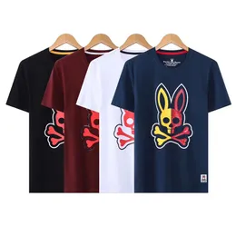 Mens T Shirts Psychological bunny camisetas para hombre skull rabbit hemd Men Designers Tshirt Round Neck Short Sleevedshirt High quality Homme Camisa Masculina