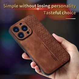 Cell Phone Cases Luxury Retro Leather Business Elite Phone Case For iPhone 15 14 13 12 11 Pro Max XS X XR 7 8 Plus Shockproof Cover d240424