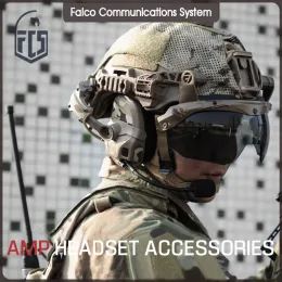 Tillbehör FCS amp headset Tillbehör Mikrofoner Kablar öronplattor och Mount Bridge Tactical Headphone Parts