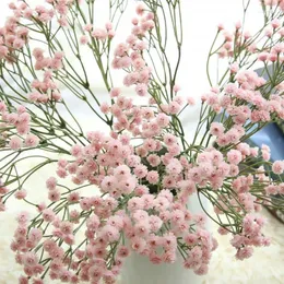 Dekorative Blumen 65 cm weißer Gypsophila Künstliche DIY Blumensträuße Arrangement Hochzeit Home Schlafzimmer Dekoration 90heads Fälscht