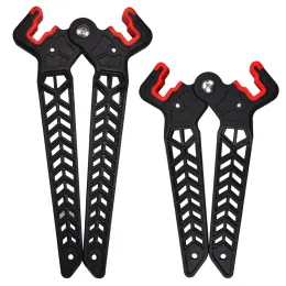 Darts 1x Bow Stand Stand Bow Holder Kick Stand para Archers 3D Shoot Right Faixa Target Shooting Sport Outdoor Sport Black Color