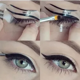 2st Eyeliner Stencils Winged Eyeliner Stencil Models Mall Formning Tools Eyebrow Mall Card Eye Shadow Makeup Tool