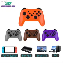 Игровые контроллеры джойстики Gaminja Беспроводной Gamepad BT Gaming Controller для Switch Lite Game Console Smart TV Wind 7 8 10 PC Joystick D240424