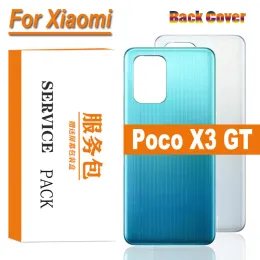 Rahmen Neue Rückengehäuse für Xiaomi Poco X3 GT -Batterieabdeckung für Xiaomi Poco X3 GT Backgehäuseabdeckung für Xiaomi POCO X3GT Schwarzer Gehäuse