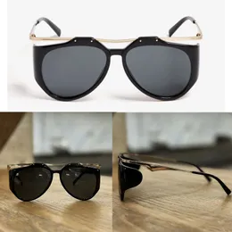 Solglasögon för kvinnor Män Klassisk varumärke Lyxkvalitet M137 Glasögon Metall Mirror Ben Hollowed Designer Solglasögon Fashion Protective Original Box