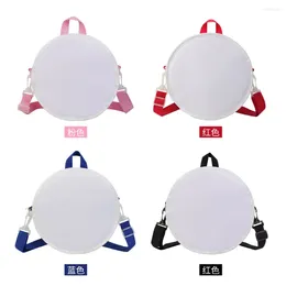 School Bags Thermal Sublimation Blank Small Backpack Female All-match Girls Travel Round Bag Summer Lovely Schoolbag