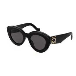 النظارات الشمسية loeweee chunky anagram lw40051i نظارات مع صندوق جلدي أصفر أصفر