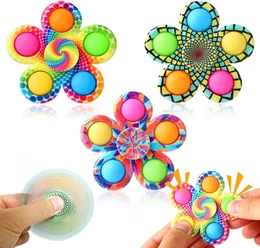 Spinner Toy Pop -Krawatte Dye Einfacher Popper Hand Spinng für ADHS -Angst, Stressabbau sensorisches Toy5282930