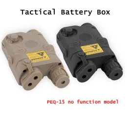 Lights Tactical Airsoft PEQ15 Battery Case Box Hunting CS Model UHP Version Ingen funktion Dummy Weapon Model för 20mm Picatinny Rail