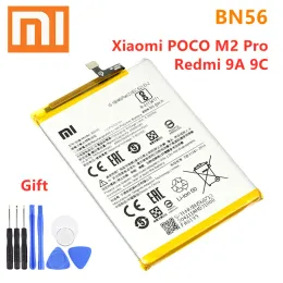 Batterien Xiaomi BN56 Originaler Ersatzbatterie für Xiaomi Poco M2 Pro Redmi 9A 9C BN56 Authentische Batterie 5000mAh + kostenlose Tools