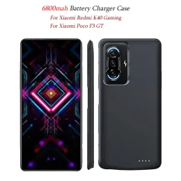 Badminton 6800MAH Power Bank Battery Case dla Xiaomi Redmi K40 Gaming Case Zewnętrzna okładka ładowania kopii zapasowej dla Xiaomi POCO F3 GT