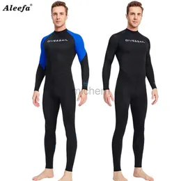 Men's Swimwear Rash Guard Terno para homens surfando mergulho com mergulho integral One Piece Swimsuit UV50 Sun Protection D240424